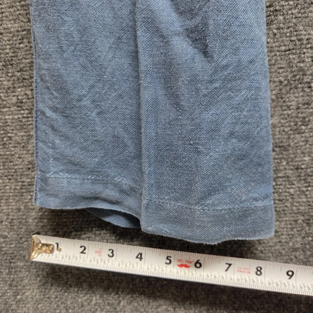 Tommy Bahama Pants Mens XL Blue Linen Tencel Blend Drawstring Relaxed Casual
